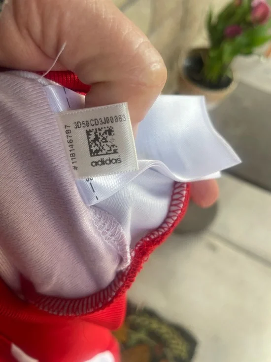 Adidas BOLD AGE track suit maxi Red & White Dress pockets - Picture 13 of 13